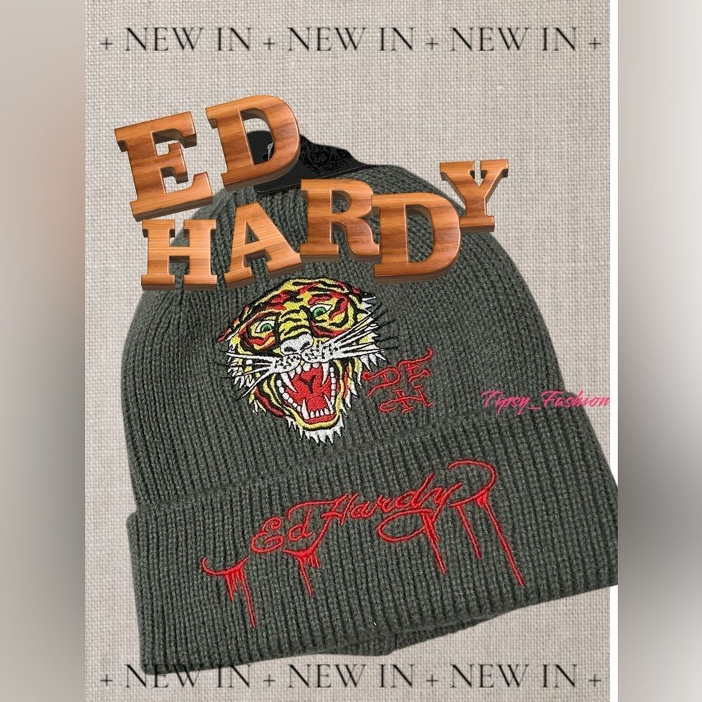 Ed Hardy Beanie Skull Cap Hat